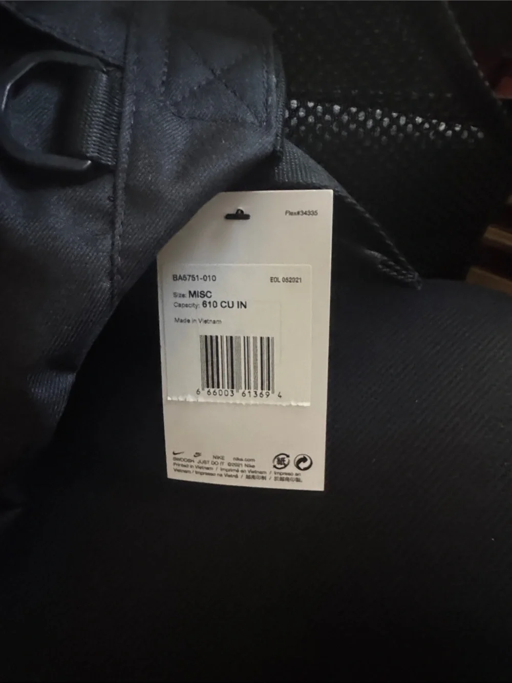 Nike Men’s Black Reflective Logo Waist Pack